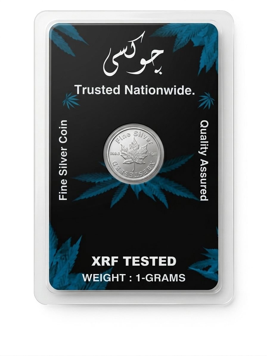 1 Gram Pure Silver Coin with QR for Males